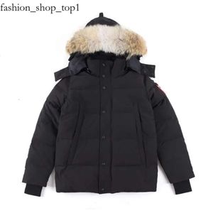 Hoge kwaliteit heren donsjack Canada jas grote wolf bontjas kledingstijl winter bovenkleding outdoor parka Canada 597
