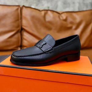 Haute qualité hommes chaussures habillées mode en cuir véritable affaires Oxfords messieurs marque fête mariage appartements voyage marche mocassins décontractés taille 38-45 hyt00002