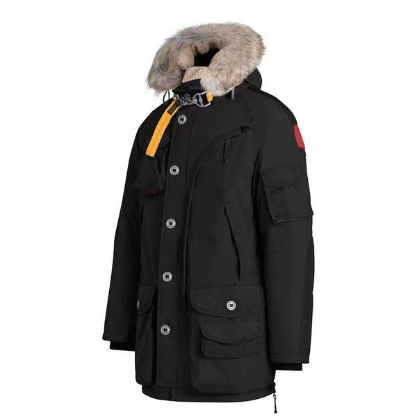 Chaqueta para hombre de alta calidad Parumpers Abrigo de ganso Real Big Wolf Fur Canadian Wyndham Abrigo Ropa Ropa de abrigo de invierno Parka Parumper Down