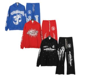 Haute qualité Hommes de luxe Designer Sweats à capuche hommes pull à capuche Haute qualité Hellstar Blue Yoga Hoodios impression à manches longues Street hip-hop Vêtements prix de gros