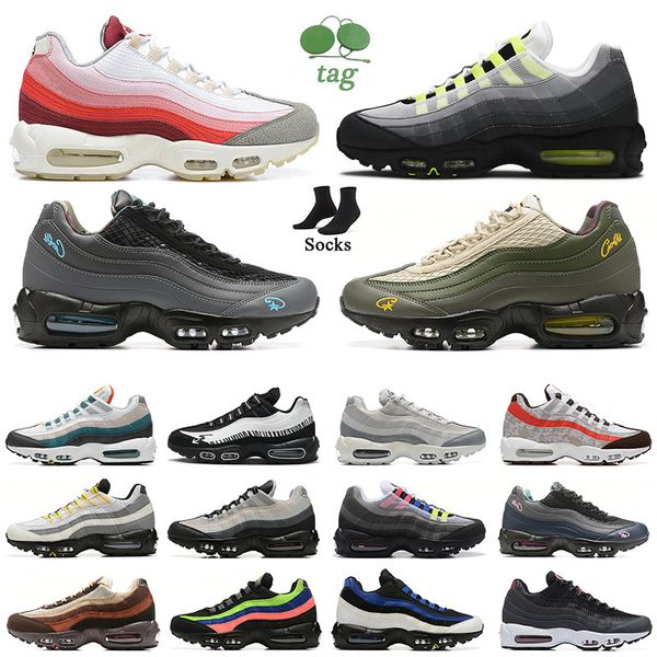 Chaussures de haute qualité Mens Og 95 Chaussures de sport coureur classiques Anatomie néon noire de Ais Gid Aegean Storm Sequoia Greedy Designer 95s Sneakers Trainers