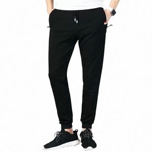 Pantalons de haute qualité pour hommes coréens Fi Cott Fitn Sportswear Bottoms Skinny Pantalons de survêtement Gyms Jogger Plus Taille 8XL a5ul #