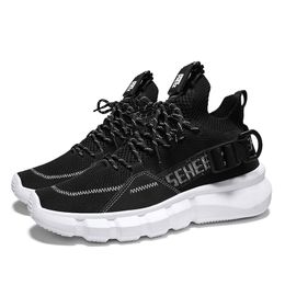 Hoge kwaliteit heren loopschoenen zwart wit Khaki mannen vrouwen wandelen jogging outdoor sport trainers sneaker runner schoenen € 40-44