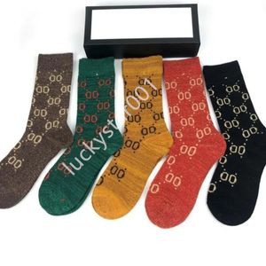 FEMMES chaussettes designer chaussettes classiques 5 paires hommes chaussettes en coton couleur unie respirant absorption de la sueur couple chaussettes imprimer plusieurs 12 couleurs disponibles