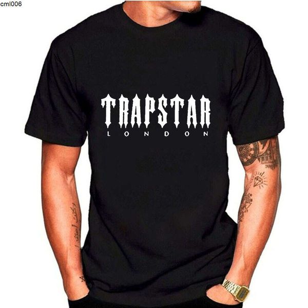 Haute qualité hommes t-shirts Trapstar chemise concepteur impression lettre de luxe noir et blanc gris arc-en-ciel couleur été sport haut tendance à manches courtes 4g57 4g57