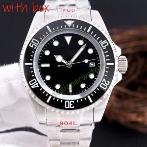 Reloj para hombre de alta calidad, reloj clásico de diseño de lujo, reloj mecánico automático, correa de acero inoxidable de 44 mm, cristal de zafiro resistente al agua, reloj de moda de negocios para hombre