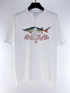 Haute qualité mens blanc t-shirt taille européenne t-shirt mode imprimé coton matériel top marque designer t-shirt