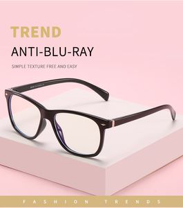 Haute qualité hommes femmes ordinateur Anti lumière bleue bloquant les lunettes carrées filtre réduit la fatigue oculaire numérique clair régulier améliorer le confort