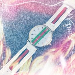 Alta calidad para hombre para mujer diseñador reloj orologio cuarzo movimiento automático relojes correa de cuero de nylon Parejas populares aniversario de boda damas regalo reloj de pulsera