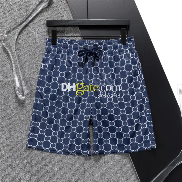 Shorts de créateurs de vêtements pour hommes de haute qualité Summer Casual Street Wear Maillots de bain à séchage rapide Plaid rayé Lettre Imprimer Beach Resort Pantalons de plage Taille asiatique M-3XL njhds