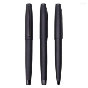 Hoge kwaliteit metalen 183 Ball Point Pen Frosted Black Signature Elegante Stationery Office School Supplies Ink Pens