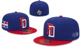 Alta calidad Mexicos Gorras ajustadas Letra M Hip Hop Tamaño Sombreros Gorras de béisbol Adulto Pico plano para hombres Mujeres Completamente cerrado equipado m1