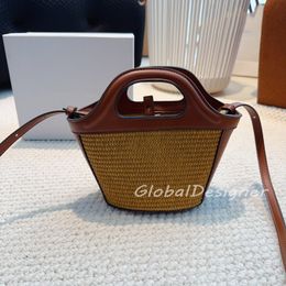 Micro de alta calidad para mujeres bolso de paja mini bolso de playa dama de la playa mochil