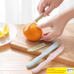 Mini cuchillo de cerámica de alta calidad, cuchillo de cocina con mango de plástico, cuchillo de pelado de frutas afilado, cubiertos para el hogar, accesorios de herramientas de cocina