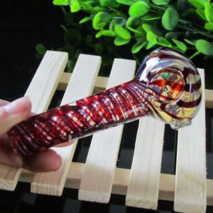 Mini tuyaux en verre de haute qualité Pipes à fumer en verre Pipes à tabac en verre Pipes à cuillère à main couleurs mélangées