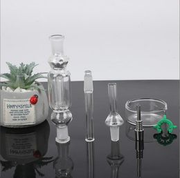 MINI de haute qualit￩ Kit de collecteur de nectar de tuyaux de haute qualit￩ avec quartz ￠ ongles titanium 10 mm All Avaiable Mini Glass Pipe Micro NC Set