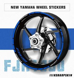 Pegatina de motocicleta de alta calidad, tendencia men039s, pegatina decorativa reflectante para rueda, película de rayas de neumático para yamaha FJR1300 fjr 13001447180