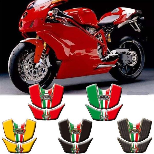 Pegatinas de motocicleta de alta calidad, almohadilla de tanque de combustible 3D, pegatinas de protección, calcomanías decorativas impermeables para Ducati 749 999 2003-2006 St319c