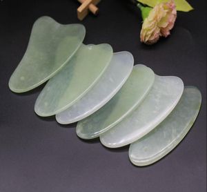 Haute qualité Jade naturel Guasha conseil grattage yeux du visage grattage Gua Sha SPA outil de Massage soins de santé beauté Acupoints plaque 1387793