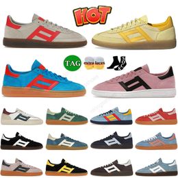 Chicle azul marino de alta calidad rosa rosa claro azul blanco mocasines blancos plataforma shukyu marrón amarillo para hombre hamburgo hemballhon handball spezial spezial plano zapatillas