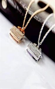 Hoogwaardige kettingontwerper sieraden kettingen voor vrouwen gouden slot hanger mannen elegante zilveren ketting met box256S2924284