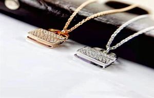 Hoogwaardige kettingontwerper sieraden kettingen voor vrouwen gouden slot hanger mannen elegante zilveren ketting met box256S9207507