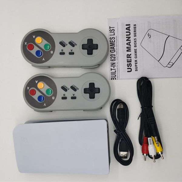 La console vidéo sans fil NES Game Station Host P5 de haute qualité comprend 620 jeux classiques TV Console rétro lecteur de jeu portable sortie AV avec emballage de vente au détail