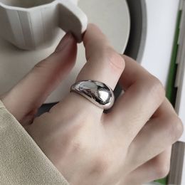 Hoge kwaliteit Nooit vervagen Mode Klassieke vintage verstelbare Open ring vrouwelijke Gladde ring voor vrouwen hiphop sieraden Cadeau