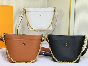 Nuevo diseñador de alta calidad, bolso de cubo con cerradura y paseo, bolso cruzado para mujer, marca famosa de lujo, bandoleras de piel para mujer, bolsos, bolso de señora, estilo clásico