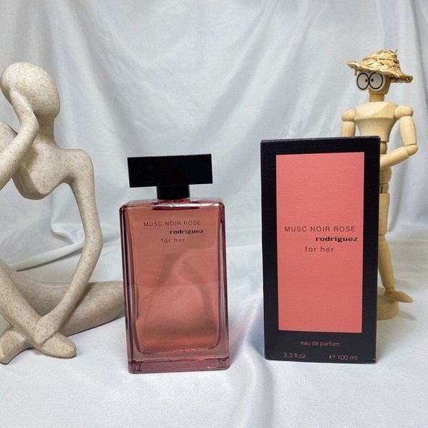 Nueva fragancia de alta calidad Rodríguez perfume fleur forever musc para su noir rose cubierta transparente 100ml Infinite fragancia encantadora spray natural de larga duración