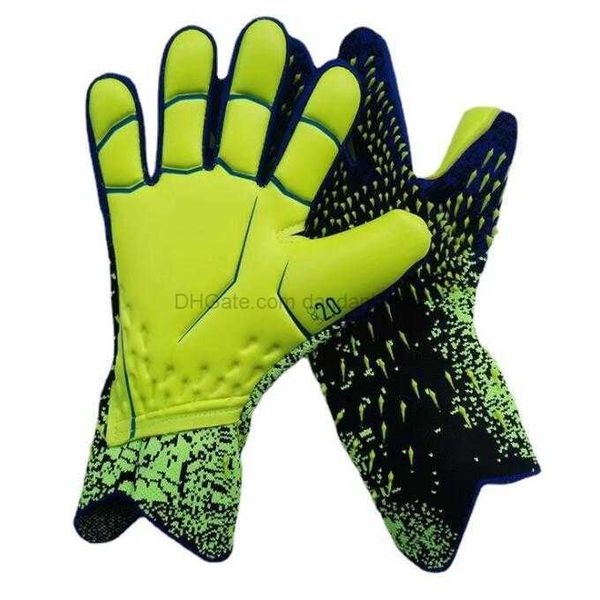 Haute qualité Nouveaux gants de gardien de but Protection des doigts Professionnel Hommes enfants Gants de football Adultes Enfants Plus épais Gardien de but durable Gant de football en gros