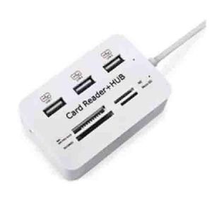 Hoge Kwaliteit Nieuwe Micro USB HUB COMBO 2.0 3 Poorten Kaartlezer Hoge Snelheid Multi USB Splitter Hub USB Combo Alles in één voor pc-computer