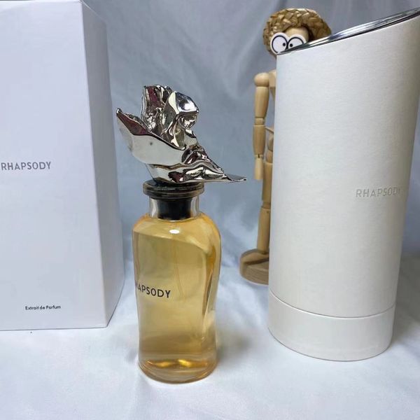 Haute qualité nouveau parfum cadeau de noël hommes femmes RHAPSODY 100 ml parfum bouteille d'encens parfum longue durée spray naturel bon goût livraison gratuite