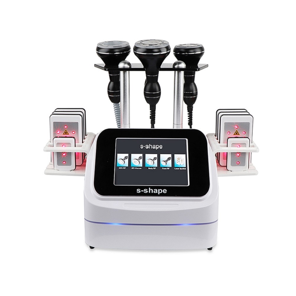 Nieuwe ultra ultrasone cavitatie van hoge kwaliteit Lipo laser Verminderde cellulitis RF Vacuüm Slim Machine vermindert