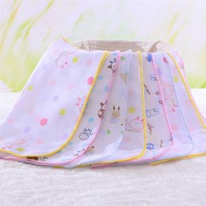 Écharpe carrée en gaze imprimée en coton pour nouveau-né, serviette d'alimentation pour bébé, mouchoir, chiffons à roter, de haute qualité, T2I025