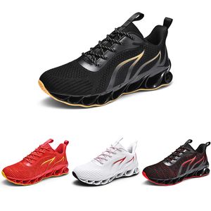 Hoge kwaliteit niet-merk loopschoenen voor mannen vuur rood zwart goud gefokt mes mode casual heren trainers outdoor sport sneakers maat 40-46