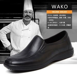 Chaussures de cuisine antidérapantes de haute qualité chaussures de sécurité chaussures de travail étanches à l'huile hôtel cuisinier résistant Chef hommes taille 39-44