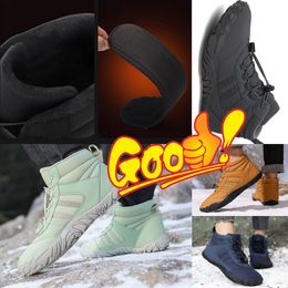 Hoge Kwaliteit Antislip Waterdichte Mannen Laarzen Outdoor Big Size Werk Sneakers Winter Schoenen Mannen PU Leer Heren Snowboots 35-48