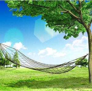 High Quality Nylon Net Hammock Hanging Mesh Sleeping Bed Swing Outdoor Camping