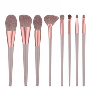 hoge kwaliteit o.two.o 8 stks professionele make-up borstel kit schoonheid tools cosmetische poeder schaduw foundation zachte borstels 50 sets / partij DHL