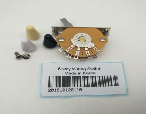 Oakgrigsby de alta calidad Selector de interruptores de cuchilla de 5 vías Piezas de guitarra de cobre de metal en Corea5547122