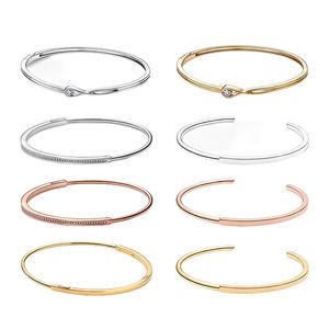 High Quality Original 925 Sterling Silver Jewelry Fashion Signature I-D Bangle Women's Jewelry Gifts Free Shipping