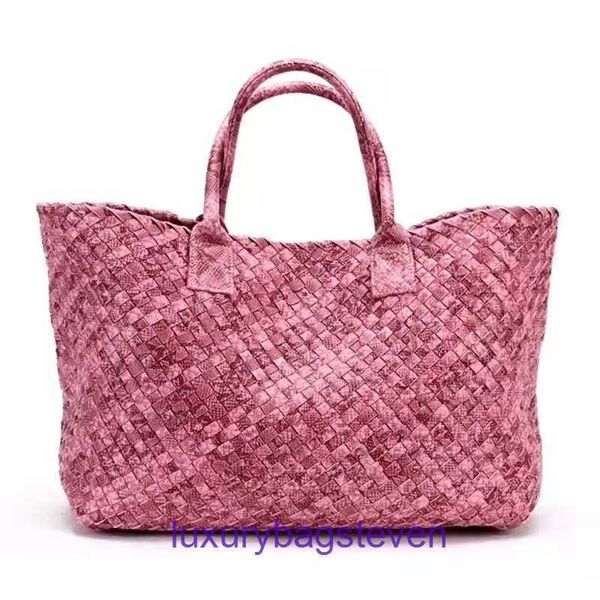 Sacs fourre-tout Bottgss Ventss Cabat de haute qualité originaux, boutique en ligne, sac de banlieue pour femmes, serpent fin en relief fait à la main avec un vrai logo