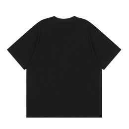 Hoogwaardige originele Rhuder Designer T Shirts Castle Coconut Letter Afdrukken Korte mouw T -shirt voor mannen Women Paren High Street Losse helft met 1: 1 Logo