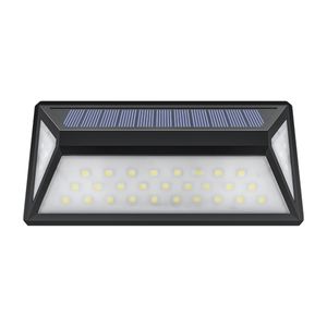 Luz decorativa solar exterior montada en la pared con sensor de movimiento para exteriores de alta calidad 33 LED