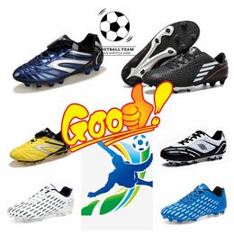 Zapatos para hombre al aire libre de alta calidad, zapatos de fútbol de sangre caliente, botas de fútbol con bordes envueltos, zapatos antideslizantes con absorción de impactos y colchón de aire 35-45