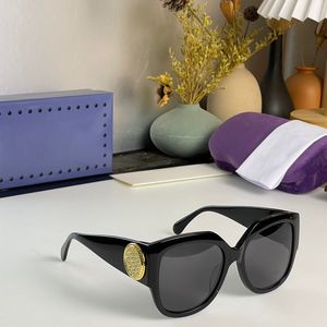 Lunettes de soleil à changement de couleur à monture surdimensionnée de haute qualité pour hommes et femmes, lunettes de soleil de luxe à monture ronde avec étui de protection GG1407S