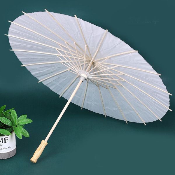 Parasols de haute qualité Mariage Maride Parasols White Paper Umbrella Gandage Chinese Craft 60cm Diamètre Umbrellas Weekend Vacation Venture Ho03 B4