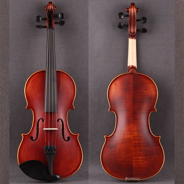 Violín frotado antiguo de madera maciza con diseño de alta calidad, todo hecho a mano, violín profesional para principiantes, instrumento musical 4/4