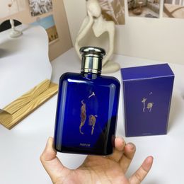 Hoogwaardige parfums Geuren voor mannen Paul Polo Herenparfum 125 ml Donkerblauw gradiëntparfum Verbazingwekkende geur Draagbare spray wierook Anti-transpirant deodorant
